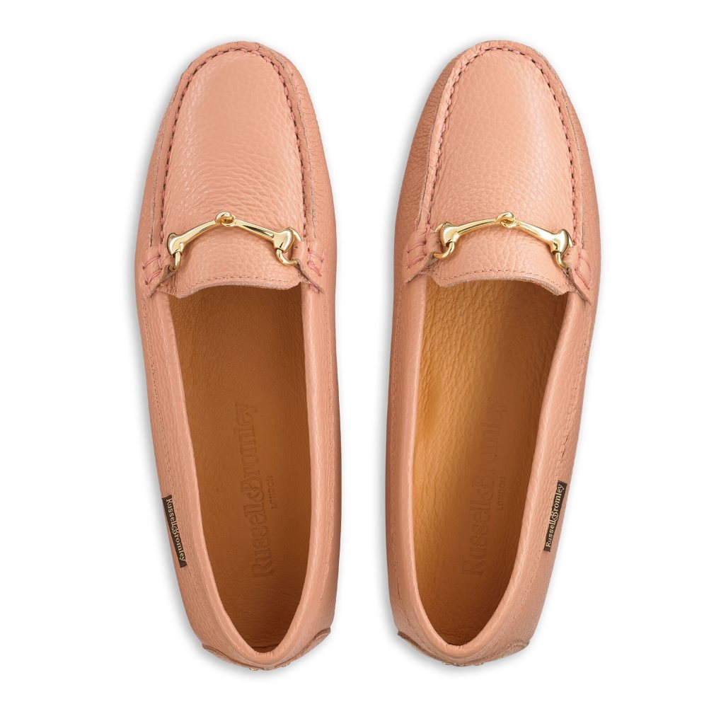 Russell And Bromley Piazza Snaffle Trim Driver Loafers Dame Rosa | 752RPSJV