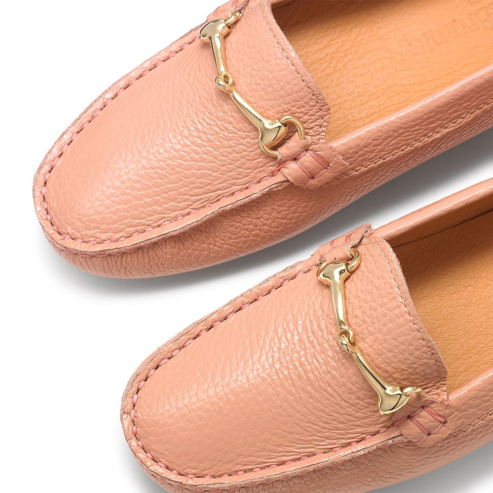 Russell And Bromley Piazza Snaffle Trim Driver Loafers Dame Rosa | 752RPSJV