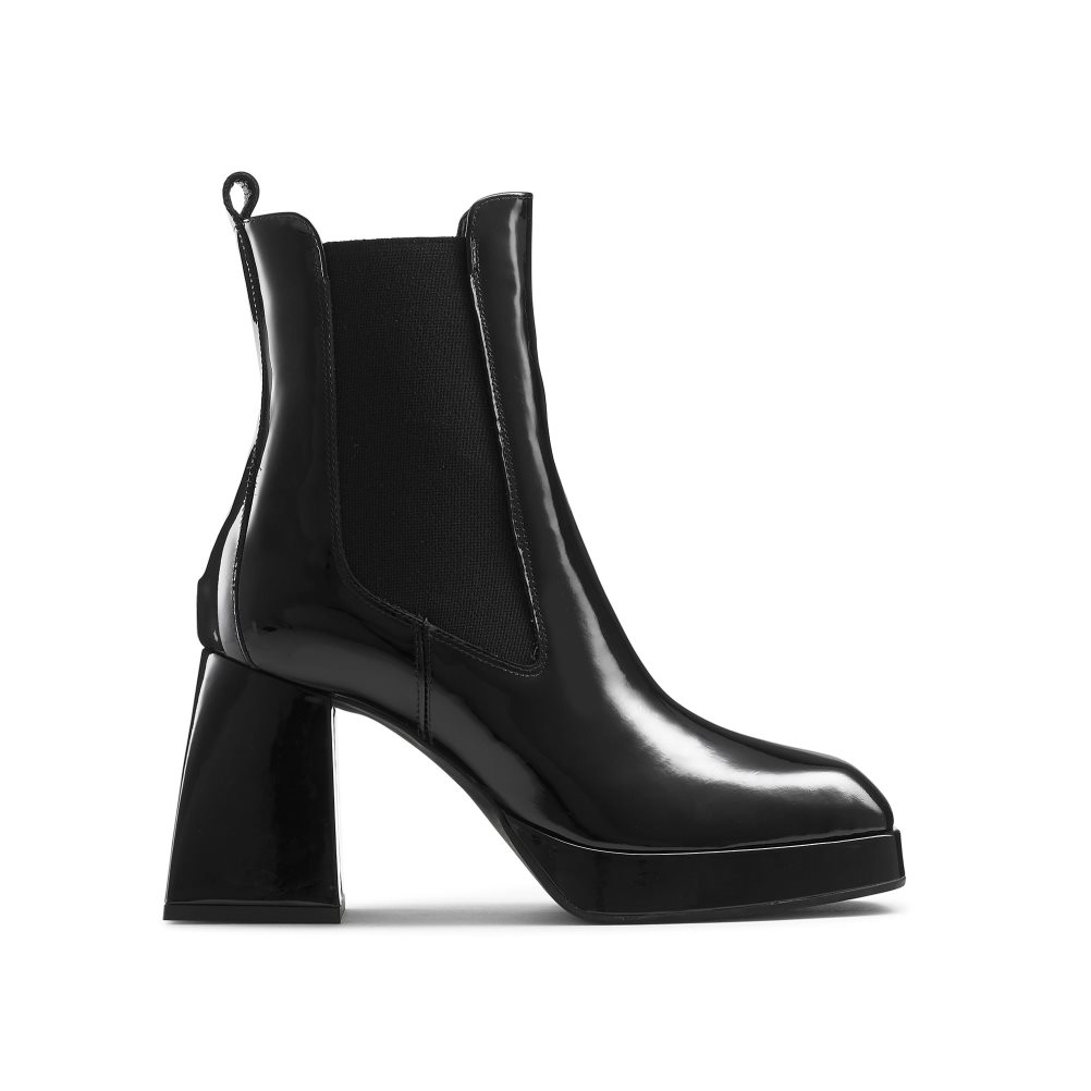 Russell And Bromley Quant Platform Chelsea Støvler Dame Svarte | 798JQPVM