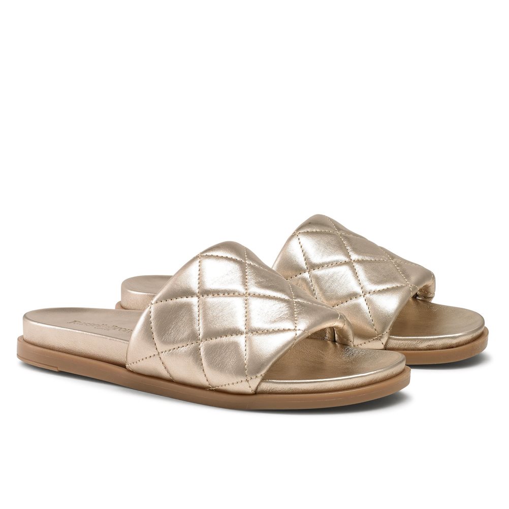 Russell And Bromley Quilted Badesandaler Dame Gull | 458HXQIA