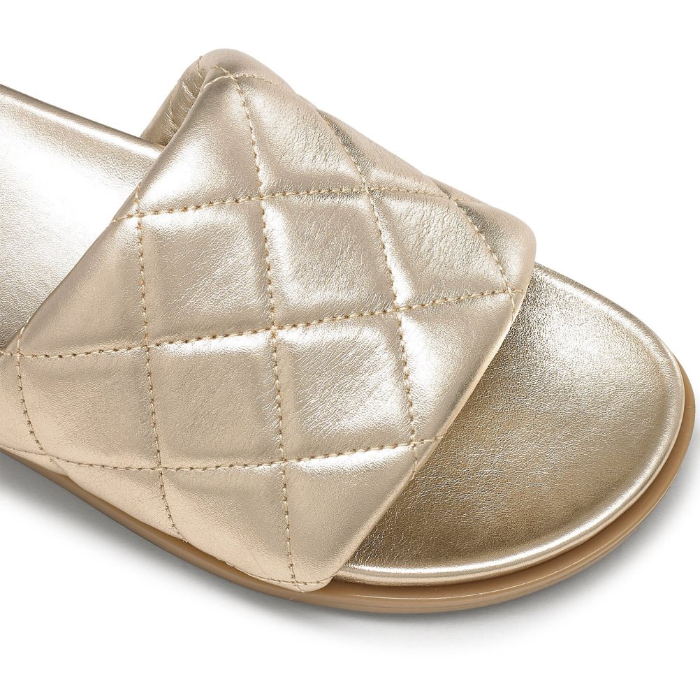 Russell And Bromley Quilted Badesandaler Dame Gull | 458HXQIA