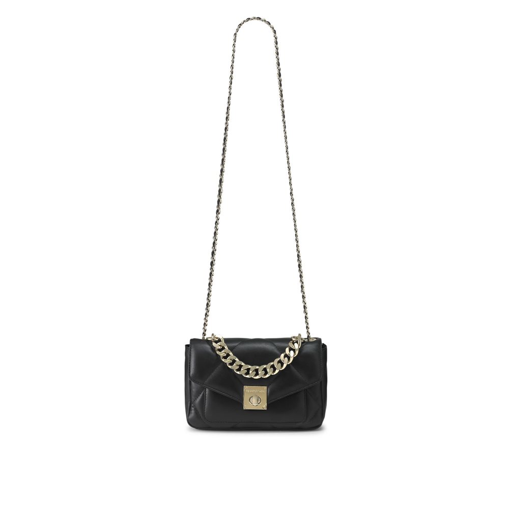 Russell And Bromley Quiltpuff Midi Mini Veske Dame Svarte | 583RNXOV