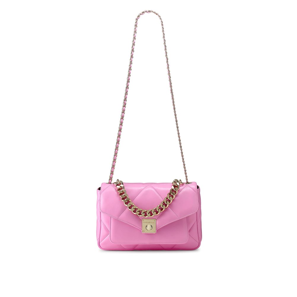 Russell And Bromley Quiltpuff Soft Quilted Crossbody Veske Dame Rosa | 751EZYDU