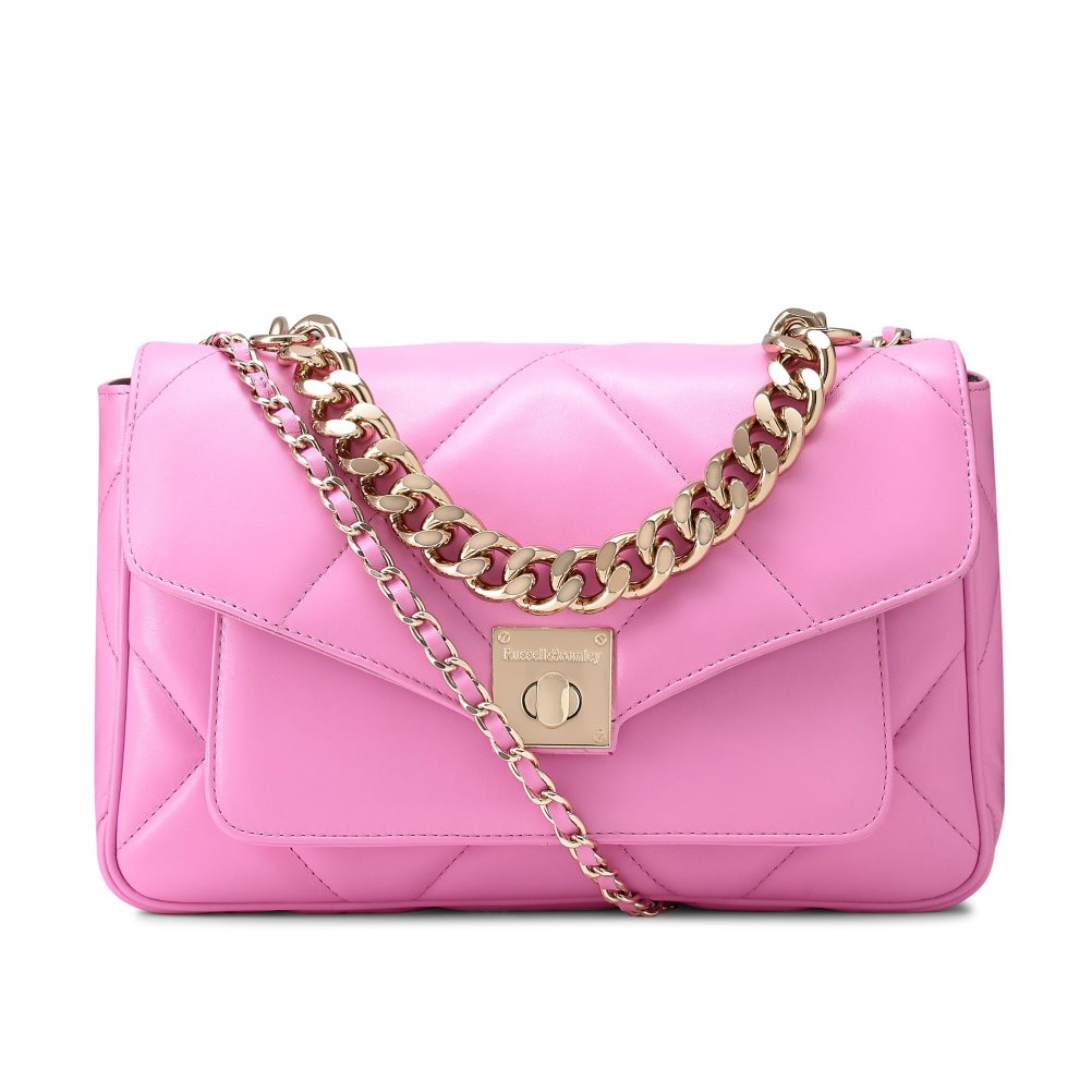 Russell And Bromley Quiltpuff Soft Quilted Crossbody Veske Dame Rosa | 751EZYDU