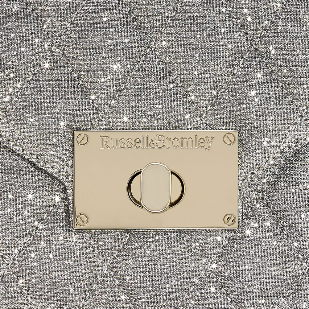 Russell And Bromley Quiltpurse Boxy Chain Skulderveske Dame Grå | 721EKAQC