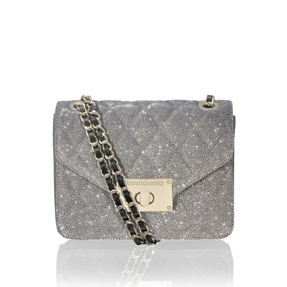 Russell And Bromley Quiltpurse Boxy Chain Skulderveske Dame Grå | 721EKAQC