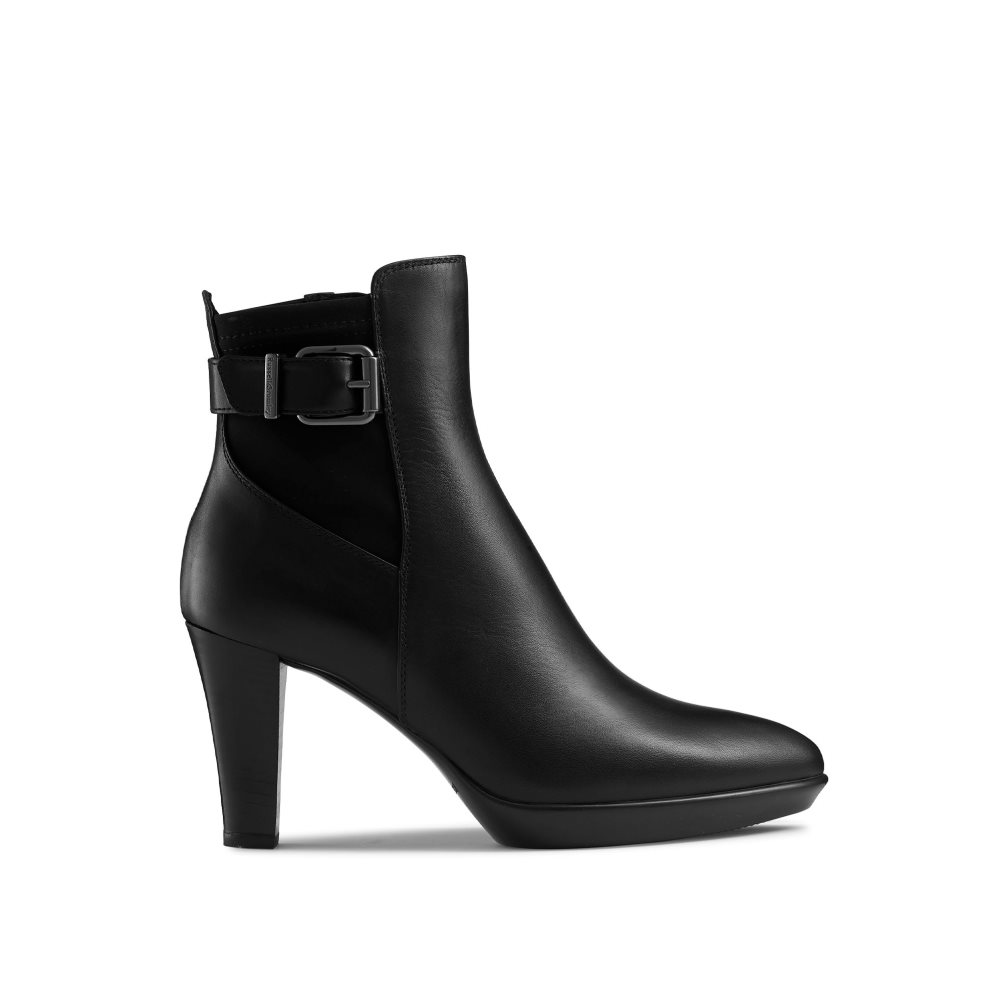 Russell And Bromley Raindrop Platform Ankelstøvletter Dame Svarte | 136CIEWM