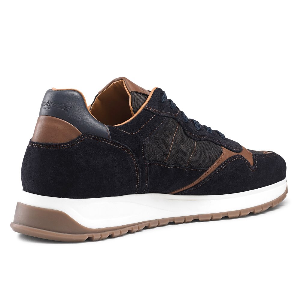 Russell And Bromley Rannoch Oxford Blonder Runner Joggesko Herre Svarte Marineblå | 071LJFTG