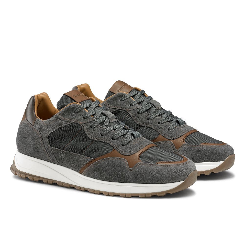 Russell And Bromley Rannoch Oxford Blonder Runner Joggesko Herre Grå | 793VTFCB