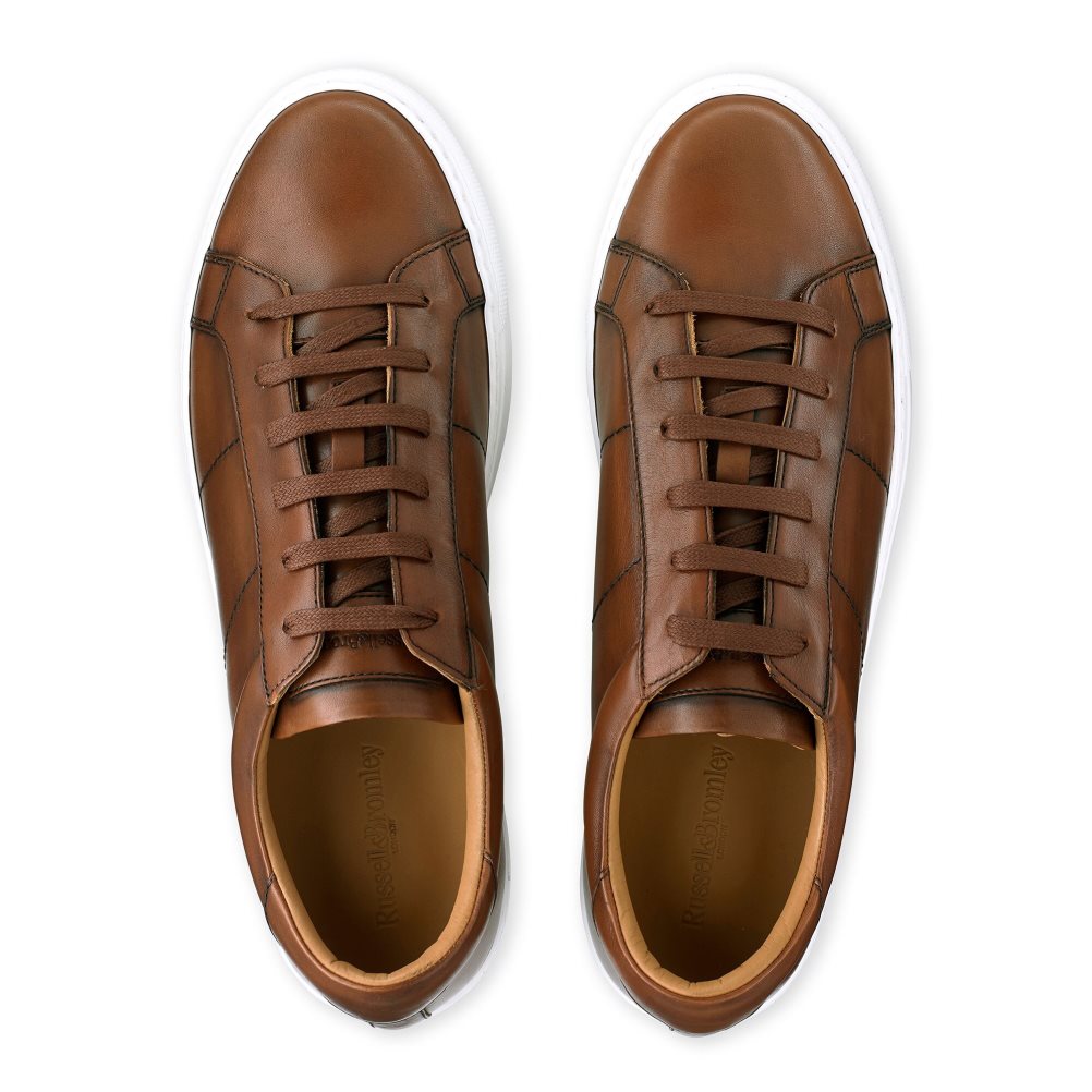 Russell And Bromley Realtime Luxury Joggesko Herre Brune | 152OCBQN