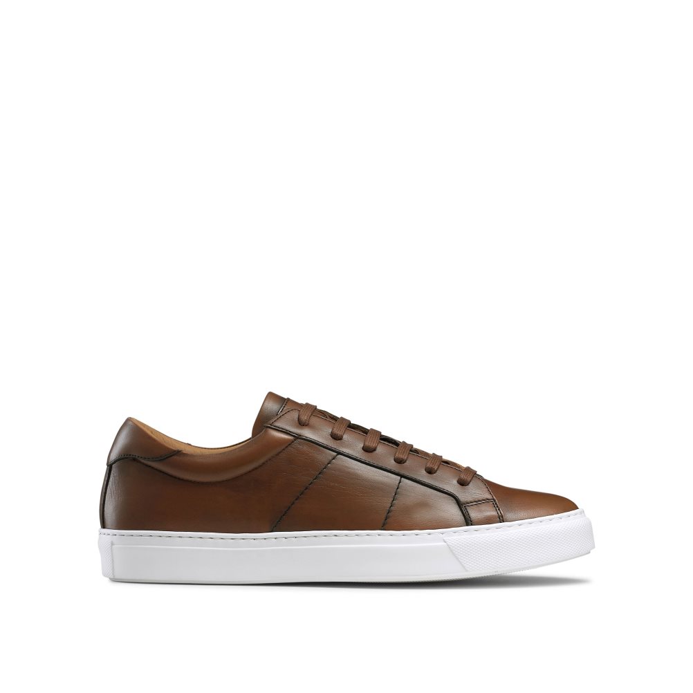 Russell And Bromley Realtime Luxury Joggesko Herre Brune | 152OCBQN