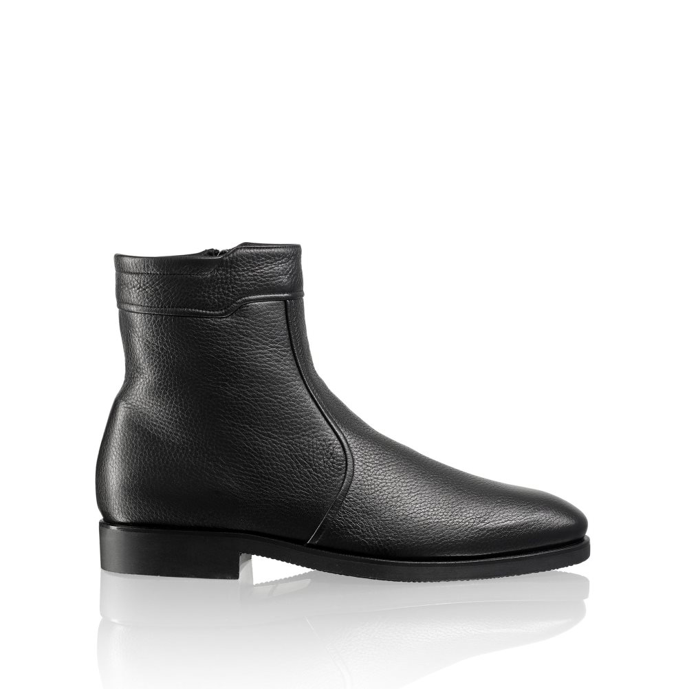 Russell And Bromley Reheat Zip With Fur Ankelstøvletter Herre Svarte | 014VMRCT