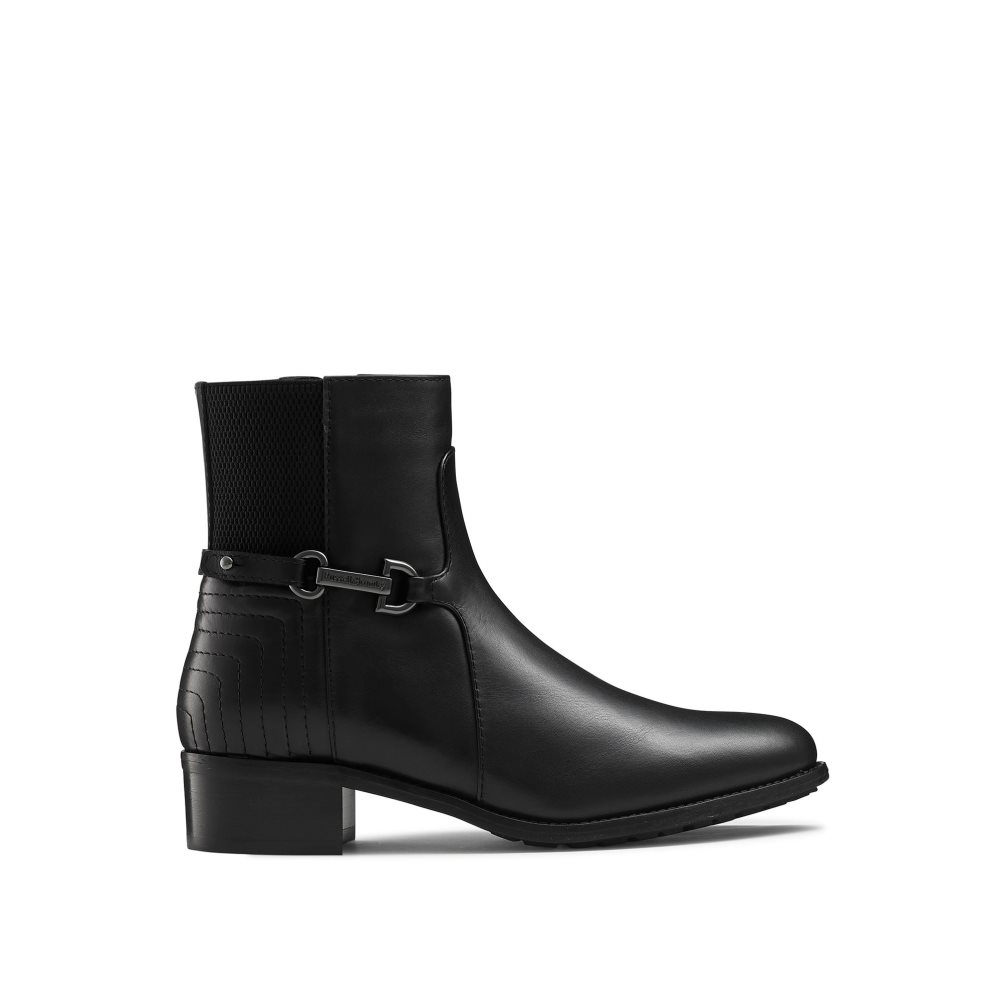 Russell And Bromley Rein Fall Elastic Back Ankelstøvletter Dame Svarte | 467FUHPV