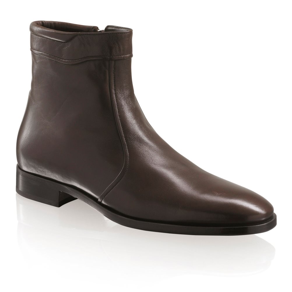 Russell And Bromley Repeat Zip Ankelstøvletter Herre Sjokolade | 893QRXUA