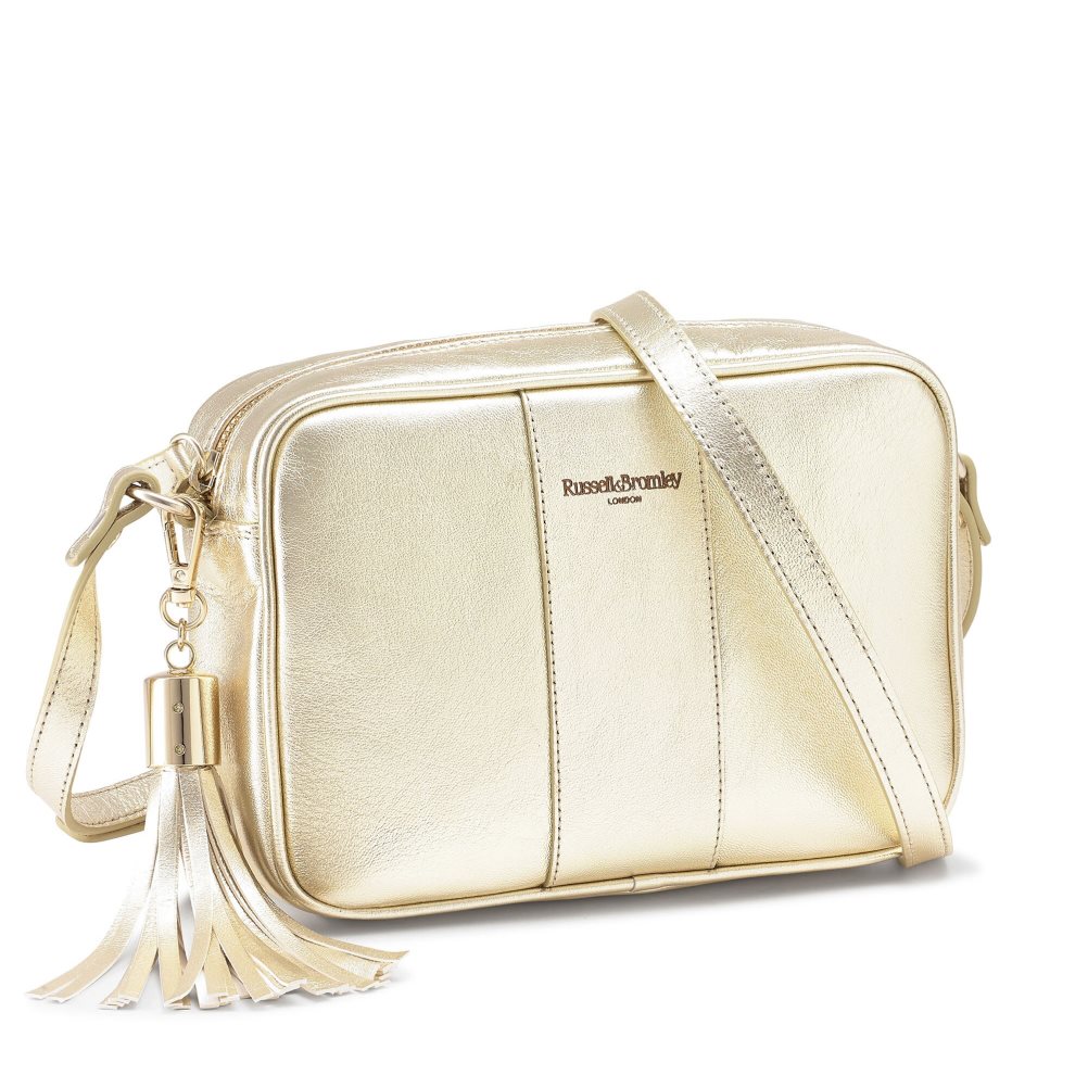 Russell And Bromley Rowan Camera Crossbody Veske Dame Gull | 462ZWTLE