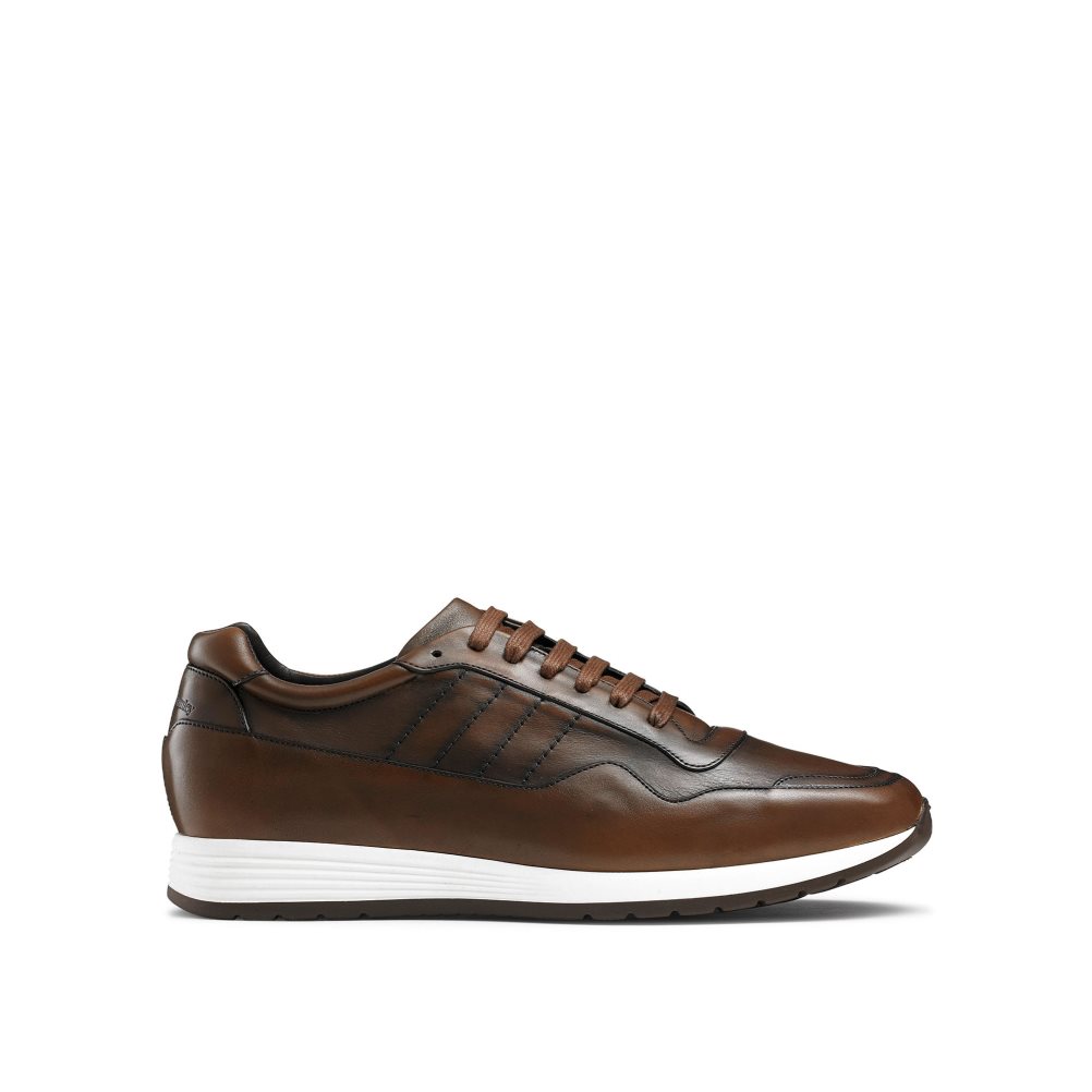 Russell And Bromley Run Time+ Luxury Blonder Up Joggesko Herre Mørke Brune | 753DIYQR