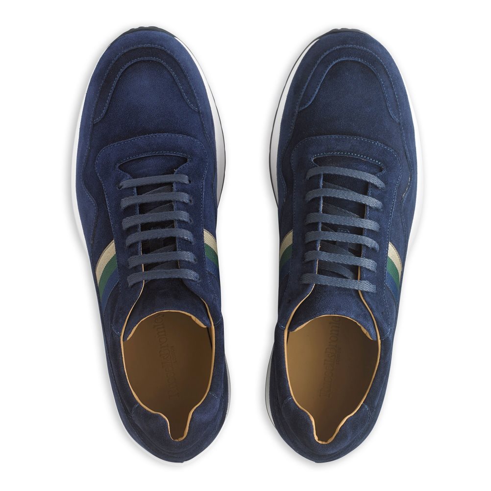 Russell And Bromley Run Time Luxury Joggesko Herre Marineblå | 241UWYQS