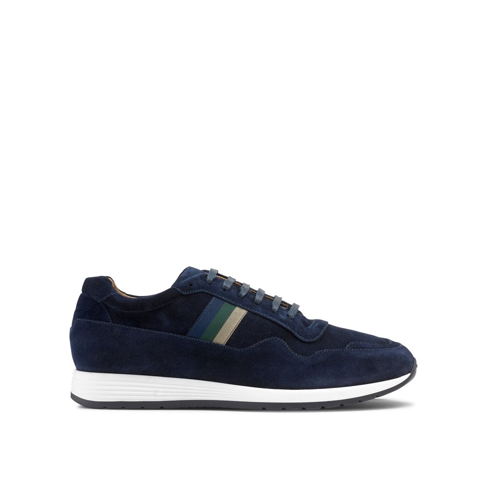 Russell And Bromley Run Time Luxury Joggesko Herre Marineblå | 241UWYQS