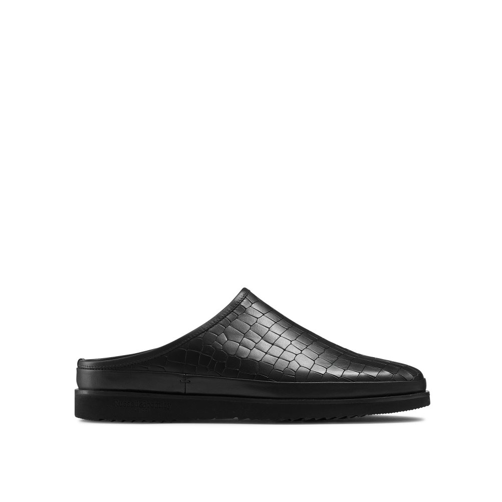 Russell And Bromley San Cataldo Mules Sko Herre Svarte | 210BYIZC