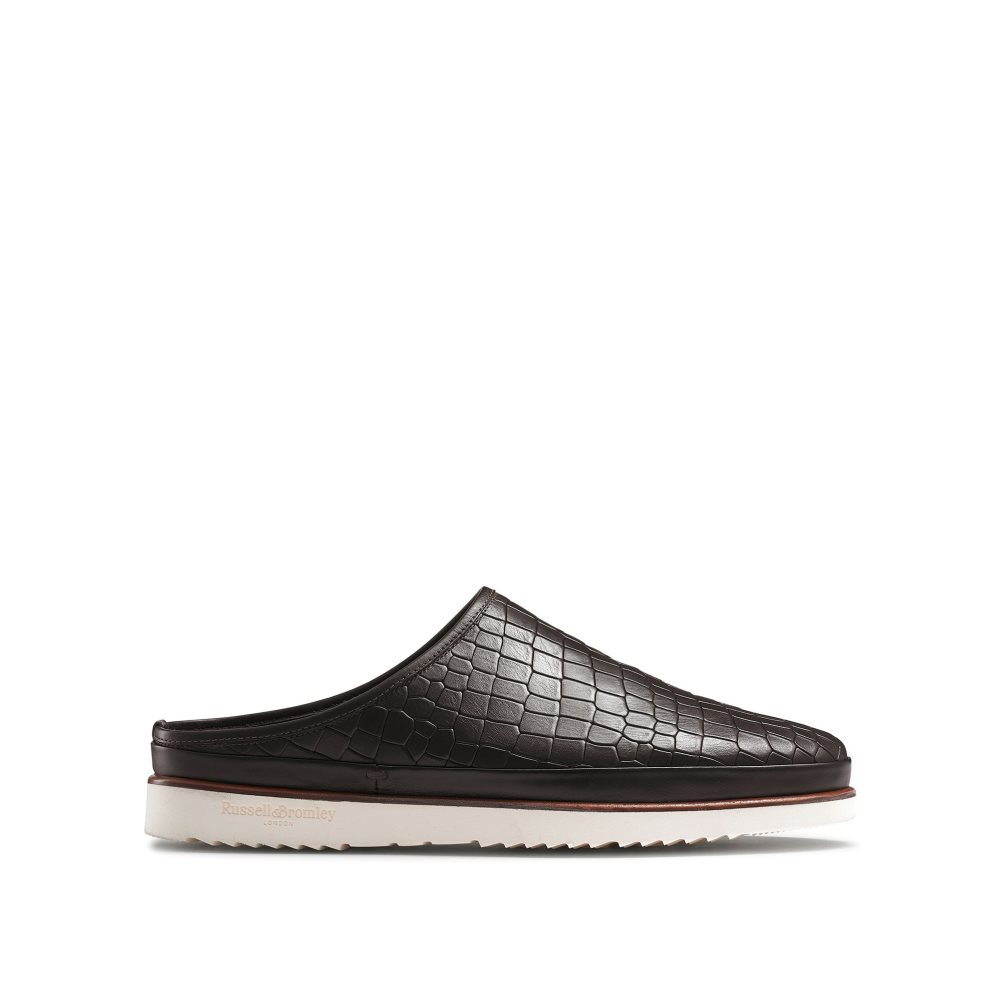 Russell And Bromley San Cataldo Mules Sko Herre Mørke Brune | 367FSEJM