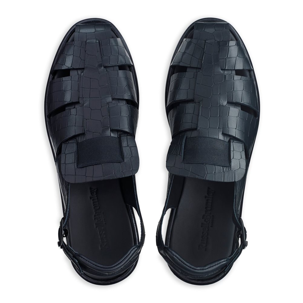 Russell And Bromley San Cono Spenne Closed Tå Sandaler Herre Marineblå | 629TFDNX