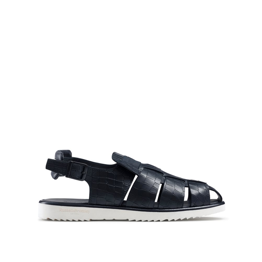 Russell And Bromley San Cono Spenne Closed Tå Sandaler Herre Marineblå | 629TFDNX