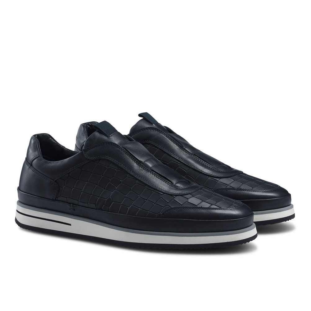 Russell And Bromley San Giusto Oxford Laceless Joggesko Herre Marineblå | 187HSOLT