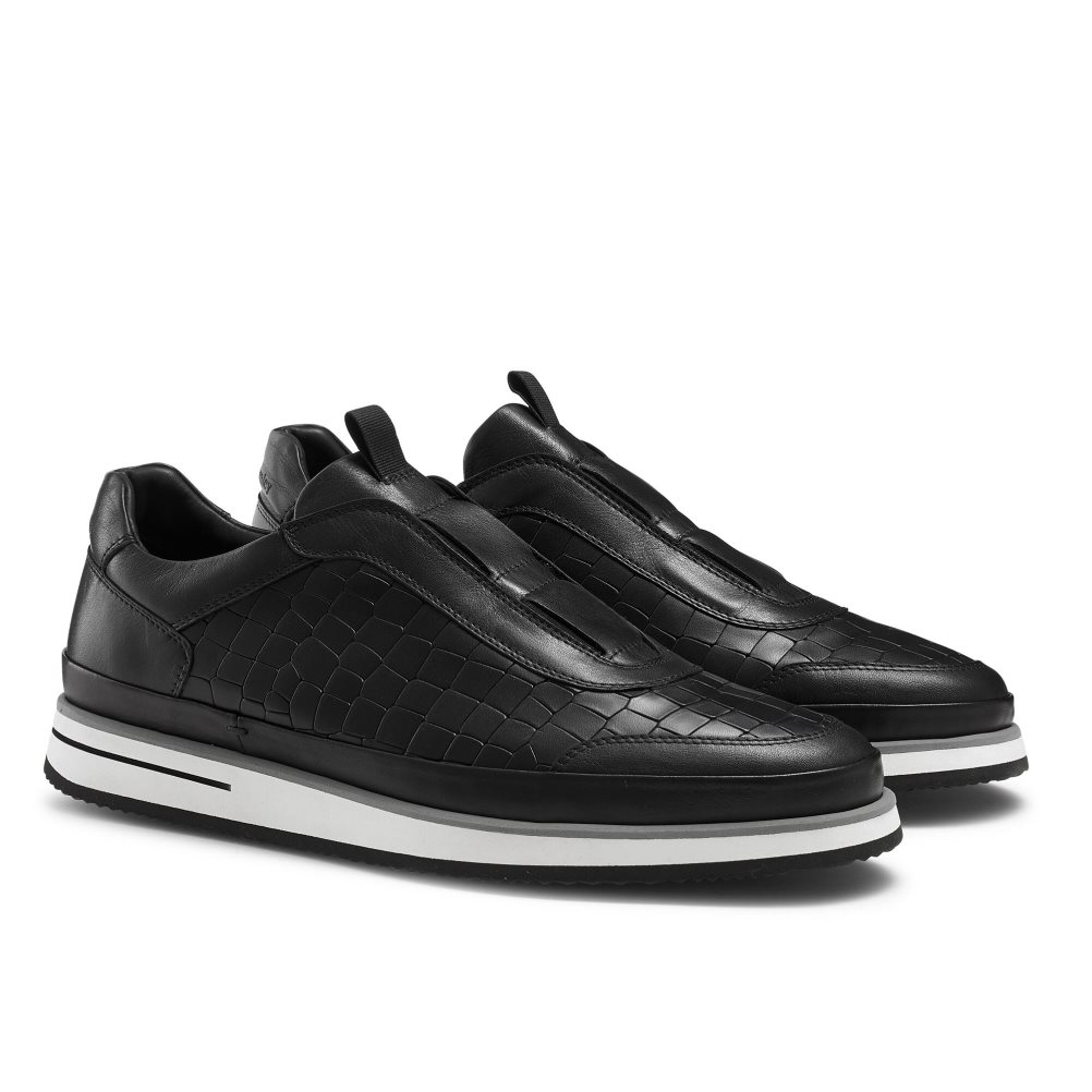 Russell And Bromley San Giusto Oxford Laceless Joggesko Herre Svarte | 935FHLVD