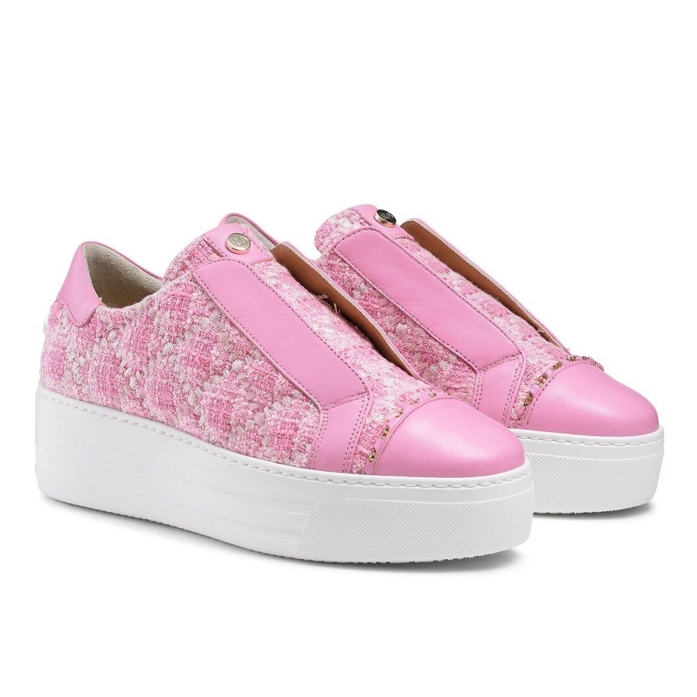 Russell And Bromley Seawalk Laceless Platform Sko Dame Rosa | 618RBGKS