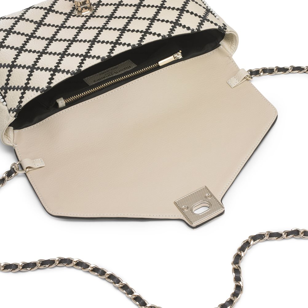 Russell And Bromley Seawalk Large Chain Crossbody Veske Dame Beige | 452PXGFE