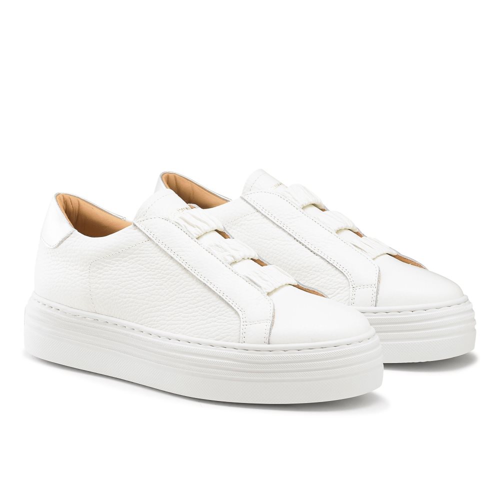 Russell And Bromley Sirius Flatform Joggesko Dame Hvite | 534YJODR