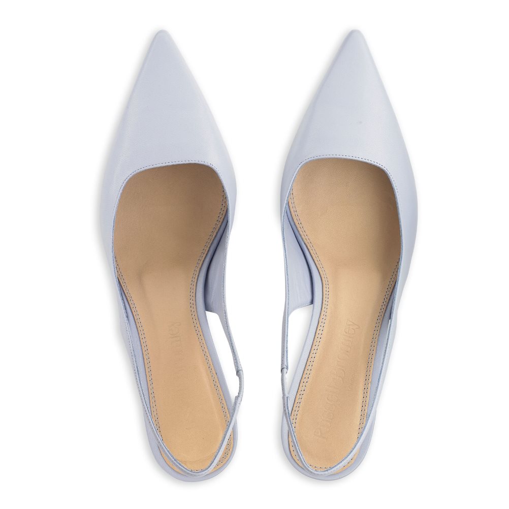 Russell And Bromley Slingback Point Pumps Dame Lyse Blå | 351QWASO