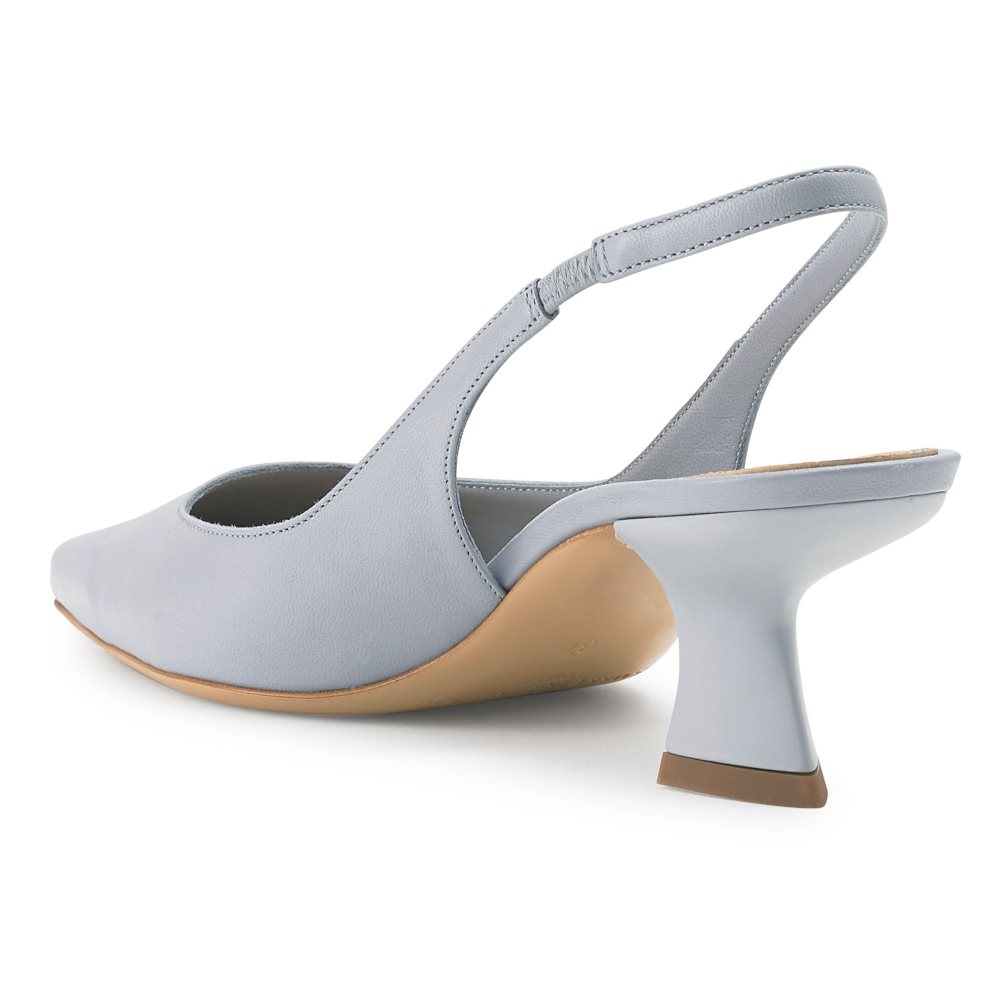 Russell And Bromley Slingback Point Pumps Dame Lyse Blå | 351QWASO