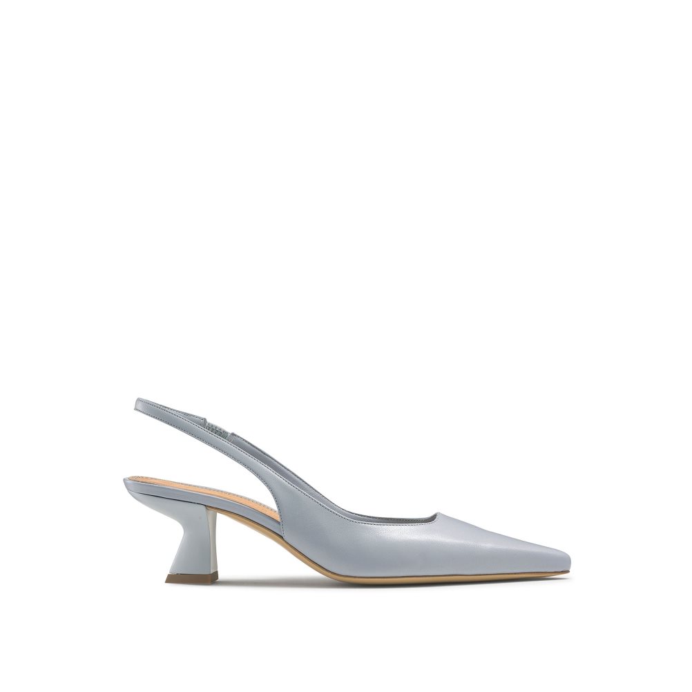 Russell And Bromley Slingback Point Pumps Dame Lyse Blå | 351QWASO