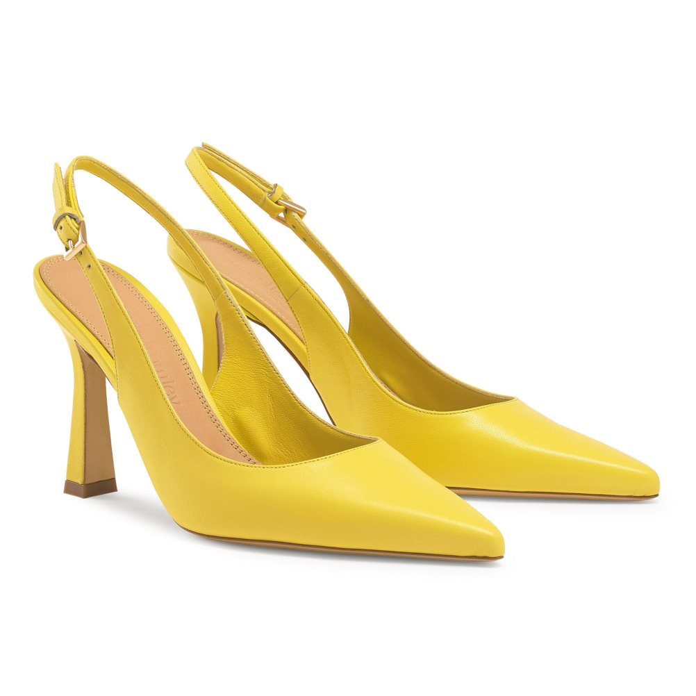 Russell And Bromley Slingback Point Pumps Dame Gul | 365WQHTV