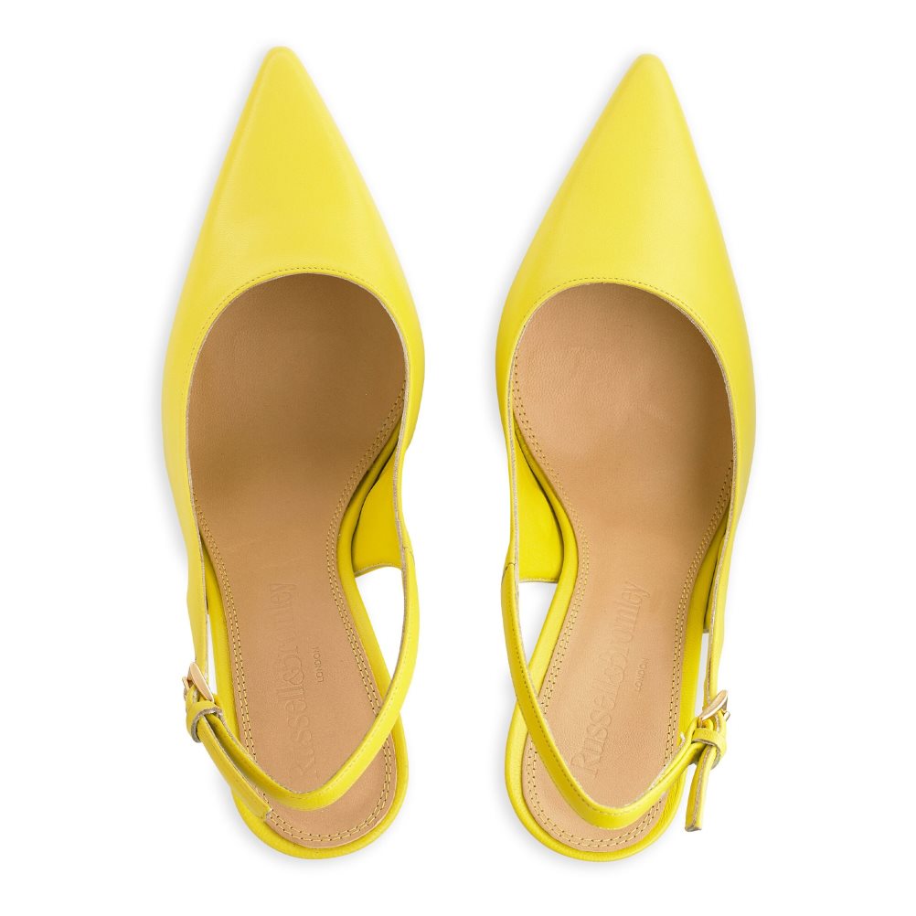 Russell And Bromley Slingback Point Pumps Dame Gul | 365WQHTV