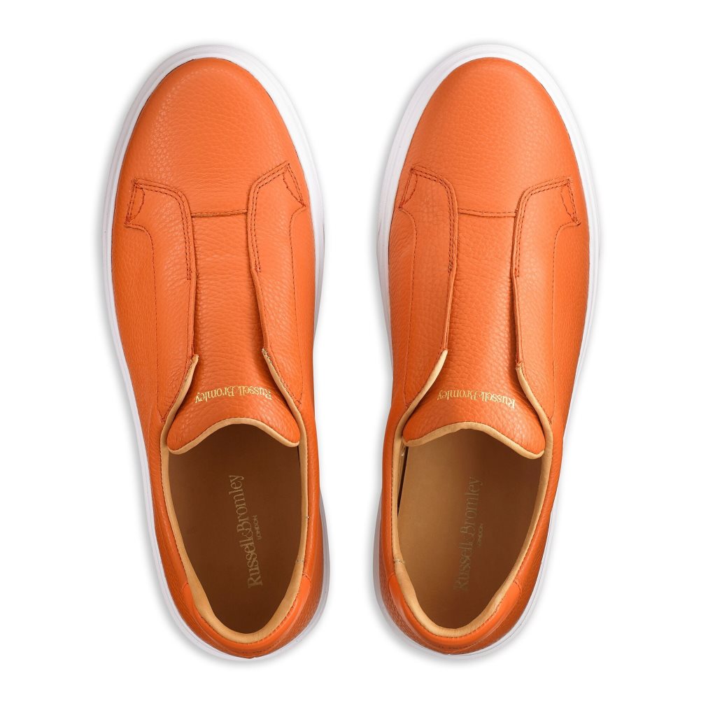 Russell And Bromley Slipway Laceless Joggesko Herre Oransje | 192RJIPH