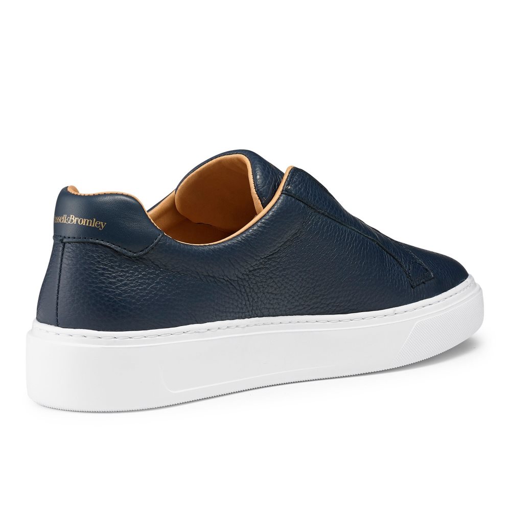 Russell And Bromley Slipway Laceless Joggesko Herre Marineblå | 467EMADS