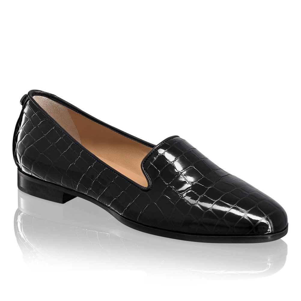 Russell And Bromley Smoking Kjoler Ballerinasko Dame Svarte | 610GDYEI