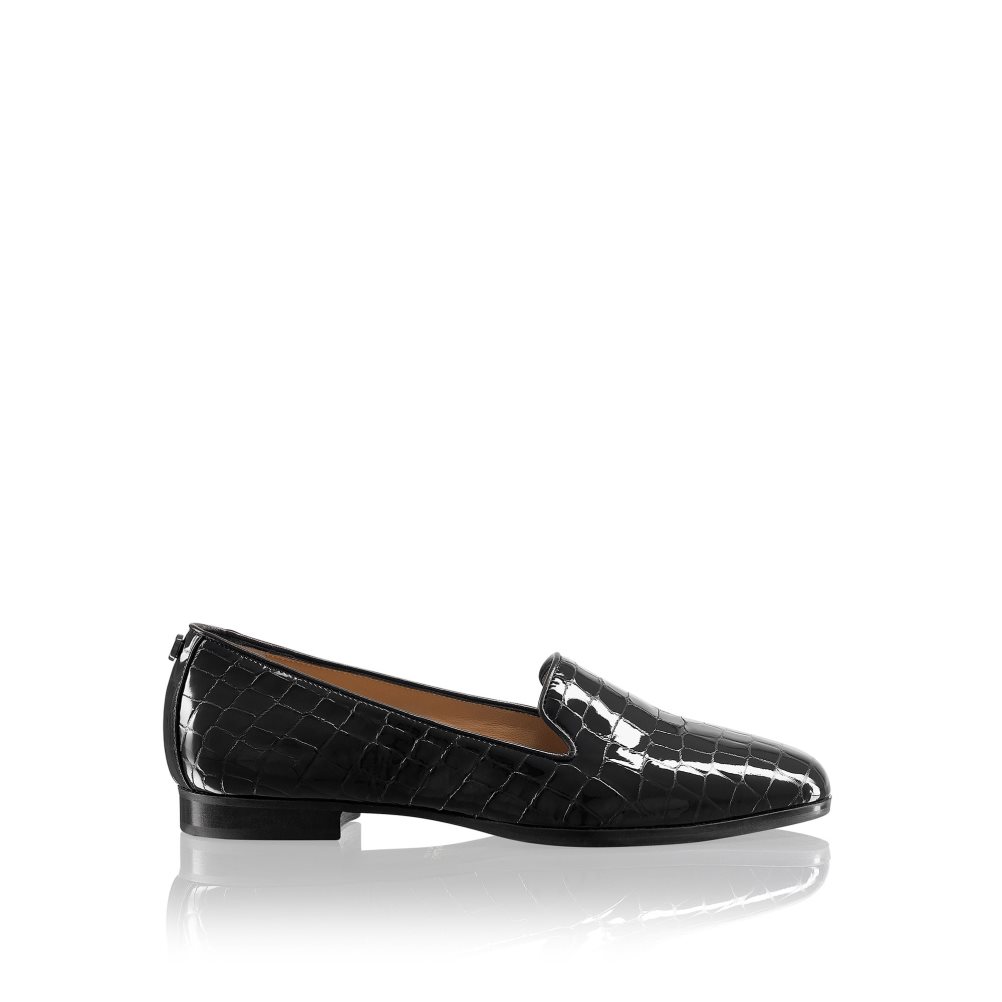 Russell And Bromley Smoking Kjoler Ballerinasko Dame Svarte | 610GDYEI