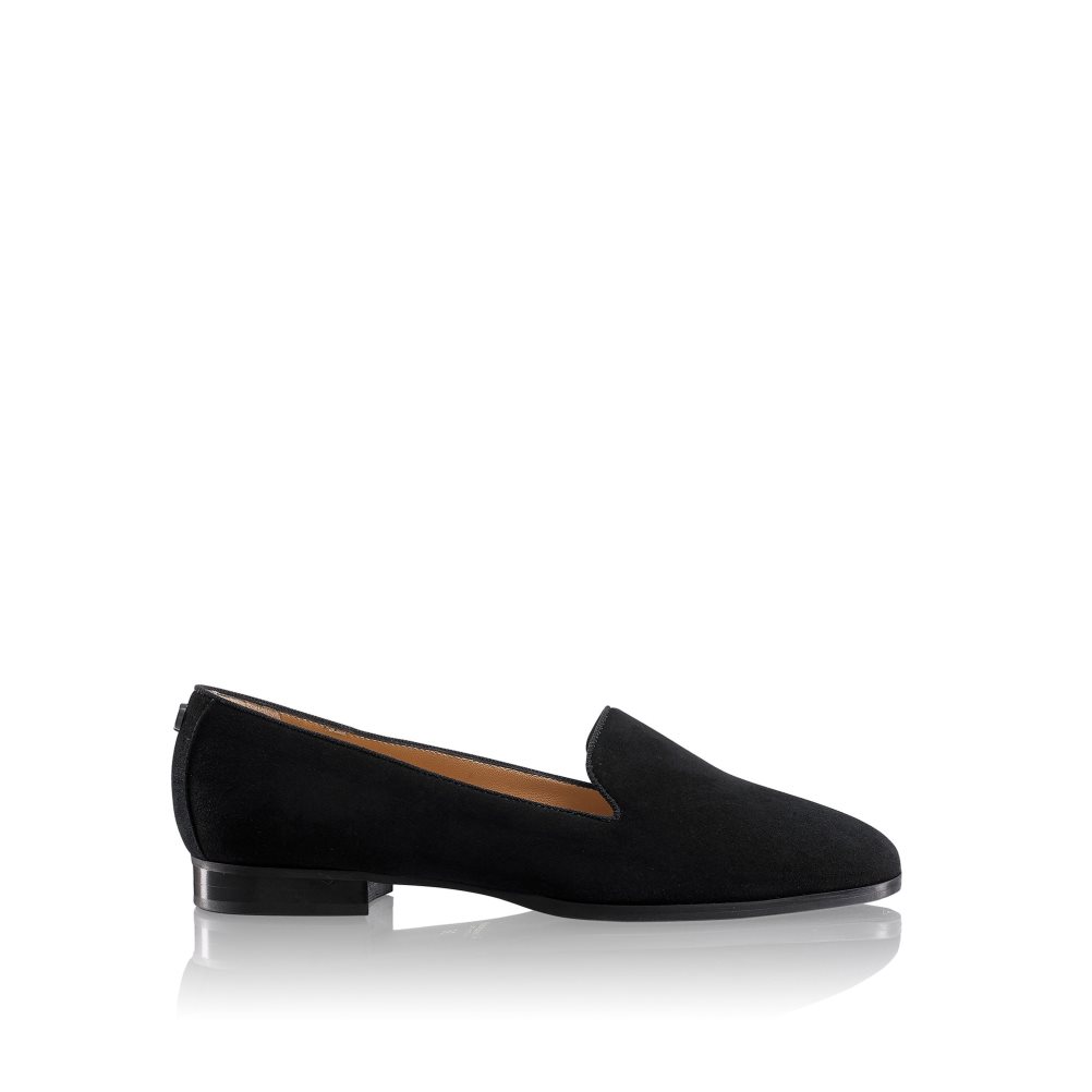 Russell And Bromley Smoking Kjoler Ballerinasko Dame Svarte | 702XUBDE