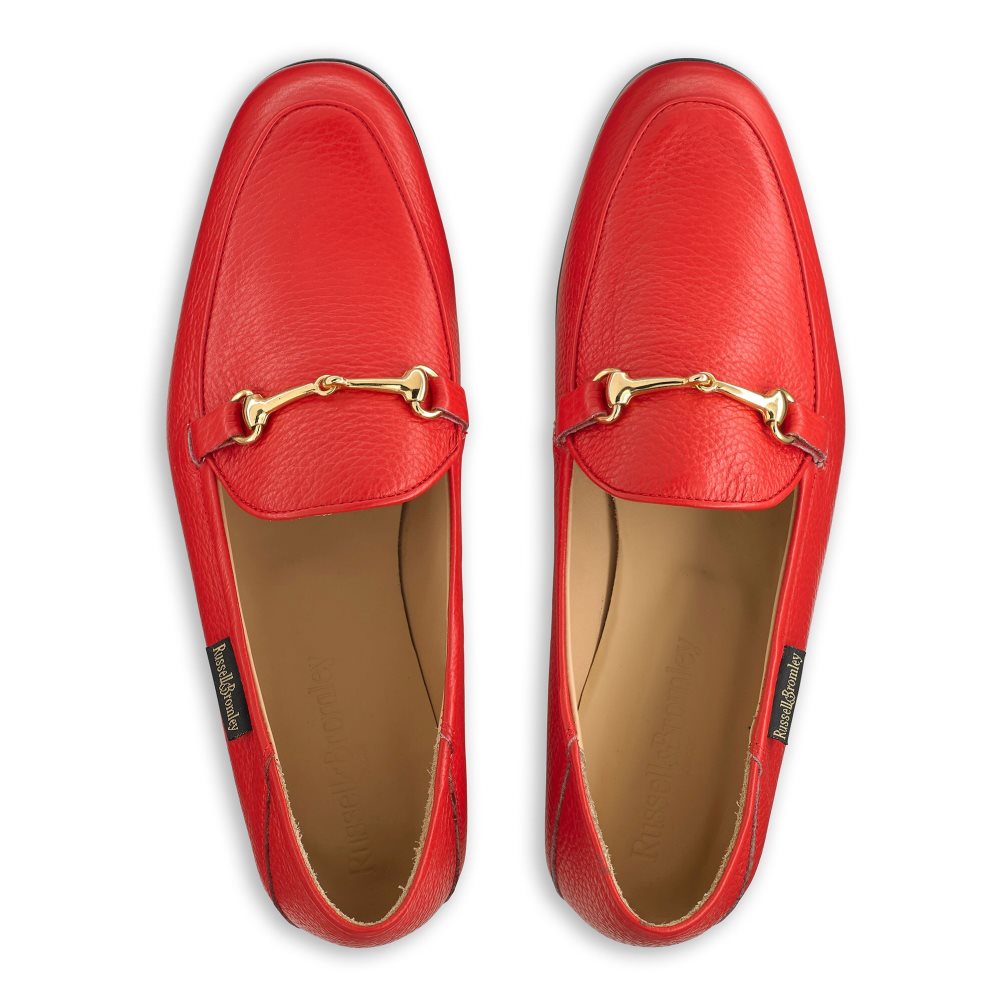 Russell And Bromley Snaffle Loafers Dame Rød | 035HYVLK