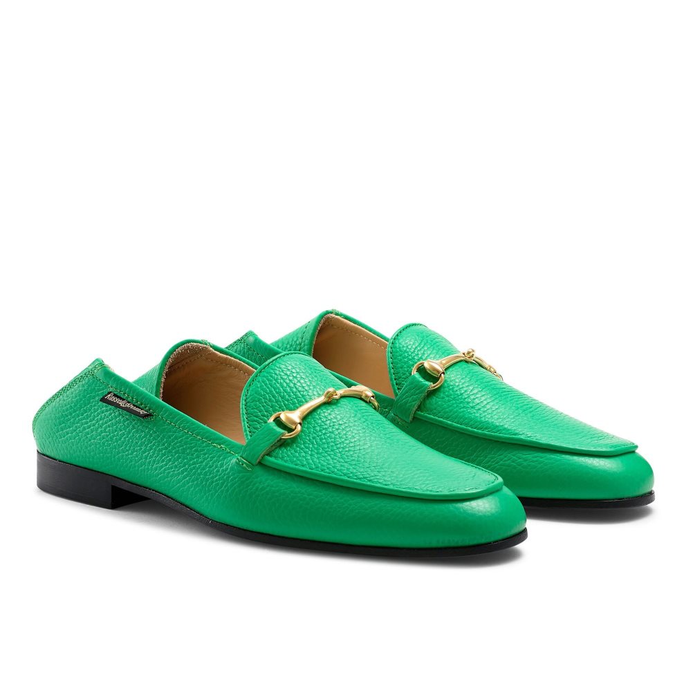 Russell And Bromley Snaffle Loafers Dame Grønn | 042TLWOB