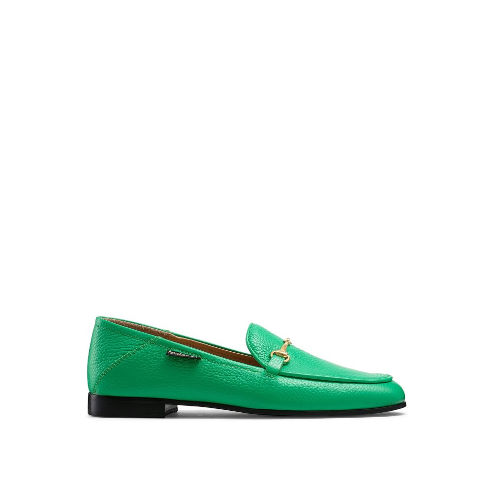 Russell And Bromley Snaffle Loafers Dame Grønn | 042TLWOB