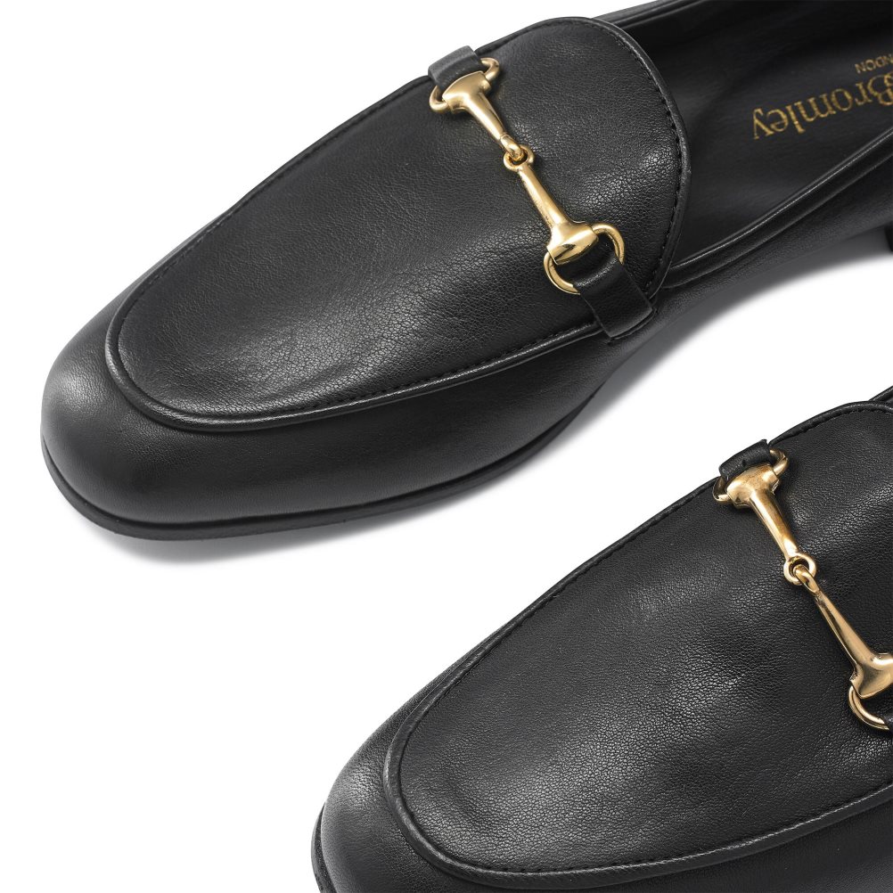 Russell And Bromley Snaffle Loafers Dame Svarte | 391IERNS