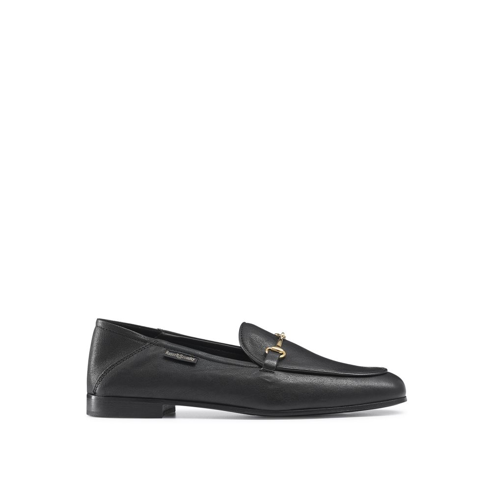 Russell And Bromley Snaffle Loafers Dame Svarte | 391IERNS