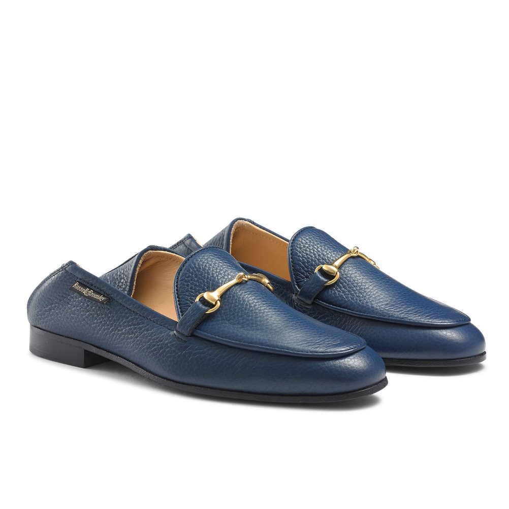 Russell And Bromley Snaffle Loafers Dame Marineblå | 562NCJBP