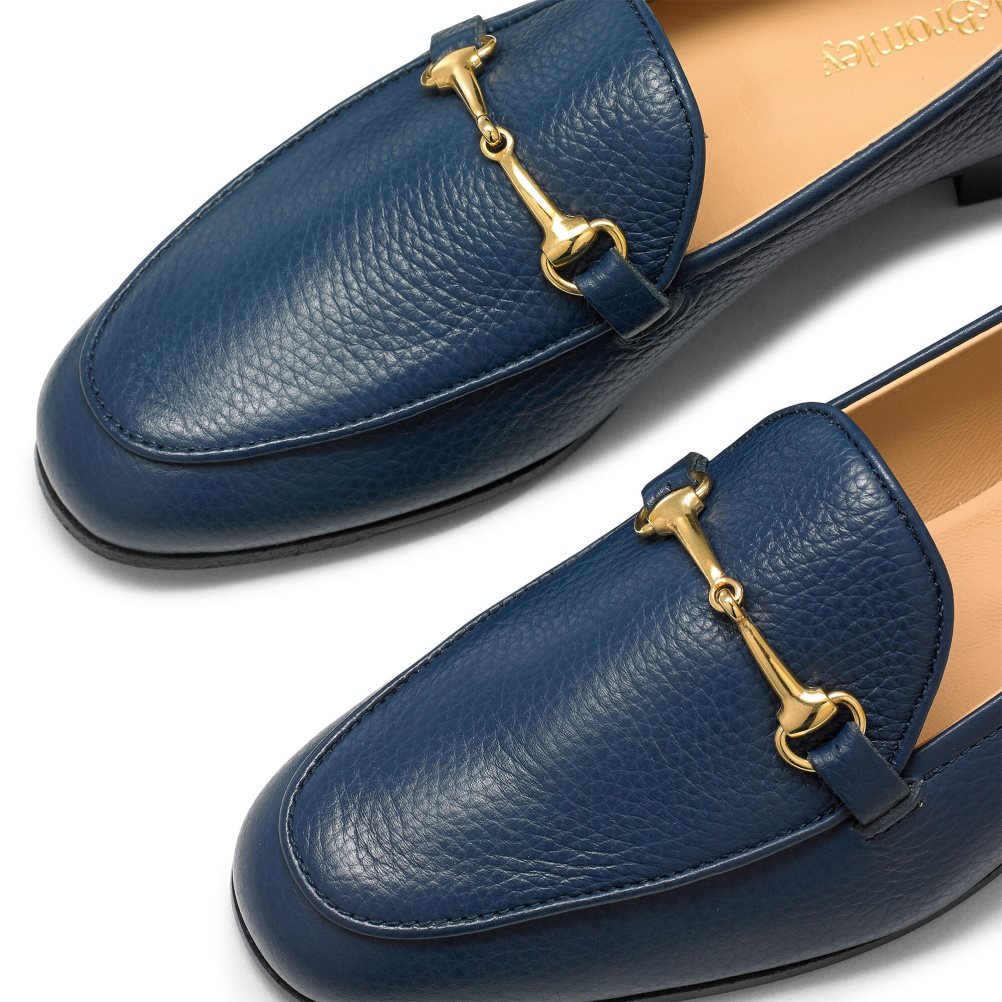 Russell And Bromley Snaffle Loafers Dame Marineblå | 562NCJBP