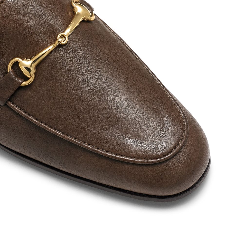 Russell And Bromley Snaffle Loafers Dame Mørke Brune | 649KQLTH