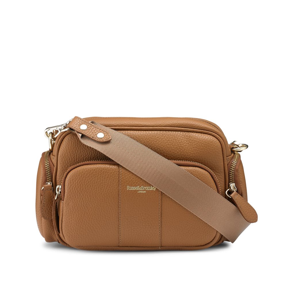 Russell And Bromley Snapshot Multi-pocket Crossbody Veske Dame Brune | 857BFSZI